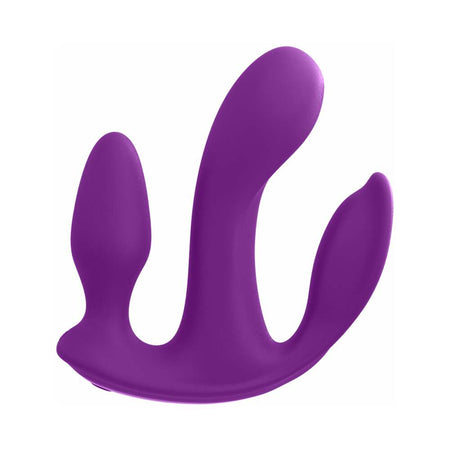 Pipedream 3Some Total Ecstasy Triple Stimulation Silicone Vibrator Purple - Zateo Joy