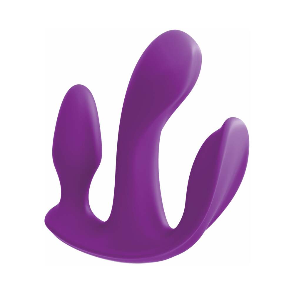 Pipedream 3Some Total Ecstasy Triple Stimulation Silicone Vibrator Purple - Zateo Joy