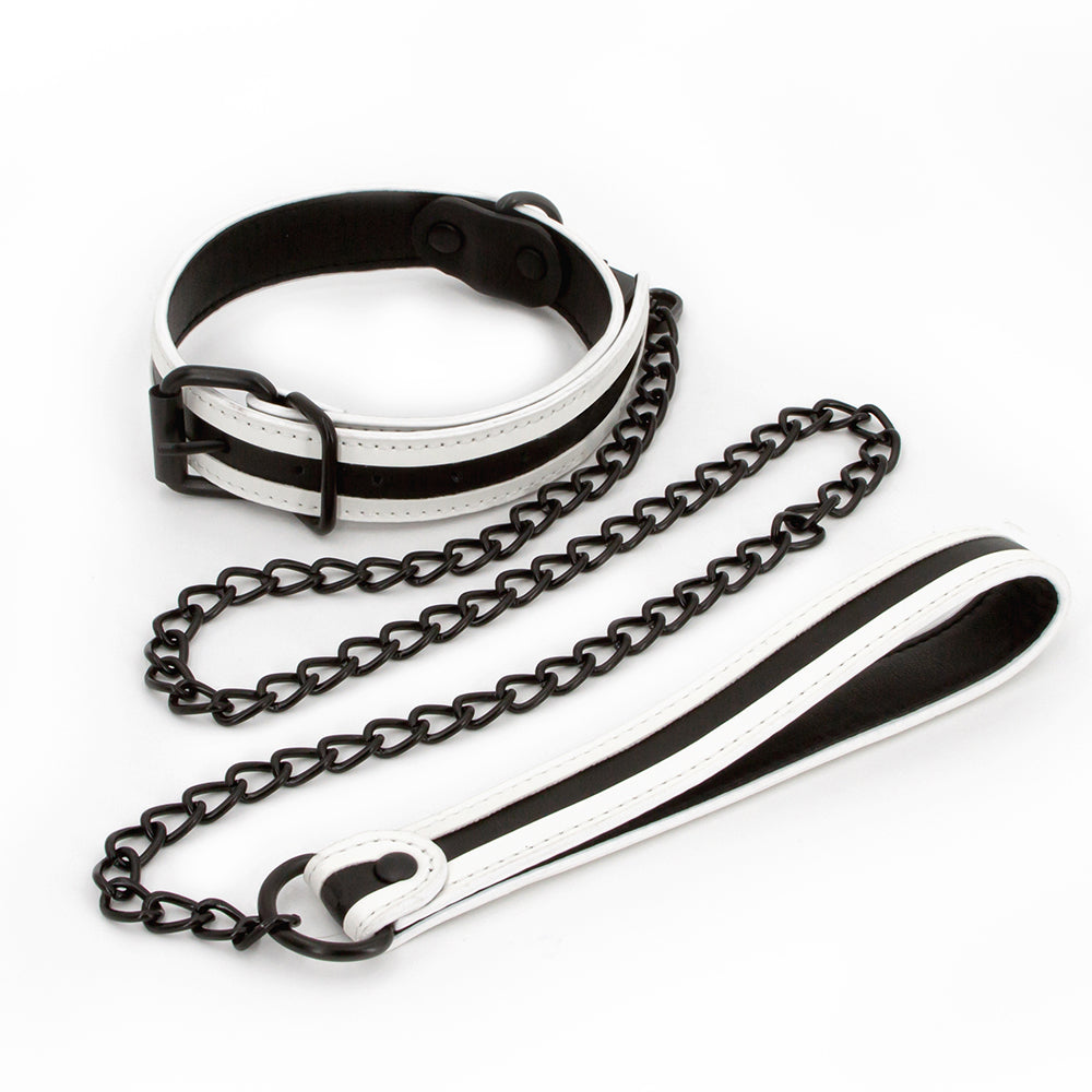 GLO Bondage Collar & Leash Green - Zateo Joy