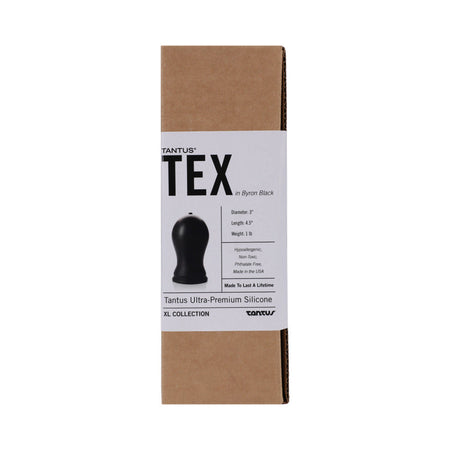 Tantus Tex Anal Plug Onyx (Box) - Zateo Joy