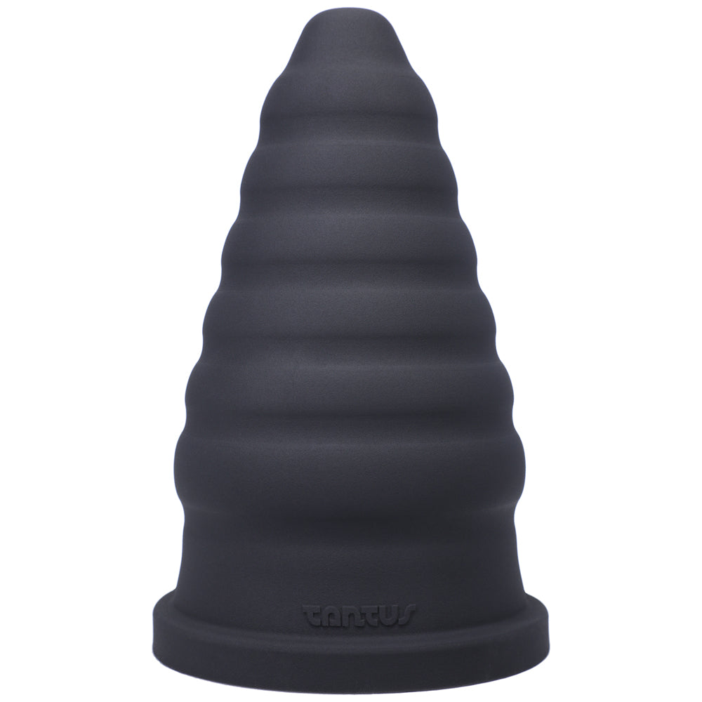 Tantus Cone Ripple Dildo Onyx (Box) - Zateo Joy