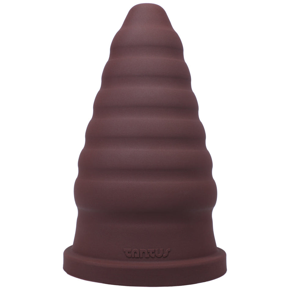 Tantus Cone Ripple Firm Dildo Garnet (Box) - Zateo Joy