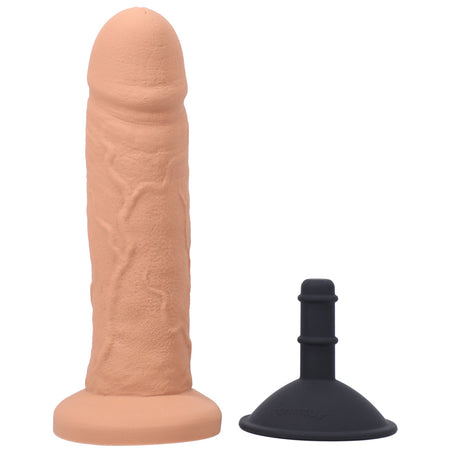 Tantus Sam O2 Vibrating Dual Density Dildo Kit Caramel (Bag) - Zateo Joy