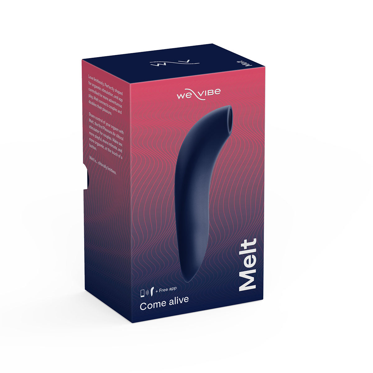 We-Vibe Melt Rechargeable Silicone Pleasure Air Clitoral Stimulator Midnight Blue - Zateo Joy