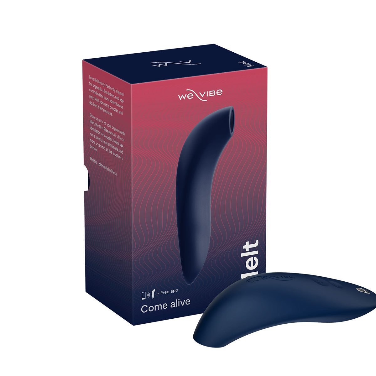 We-Vibe Melt Rechargeable Silicone Pleasure Air Clitoral Stimulator Midnight Blue - Zateo Joy