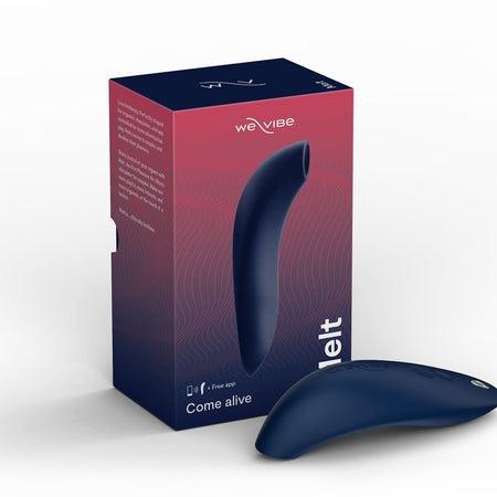 We-Vibe Melt Rechargeable Silicone Pleasure Air Clitoral Stimulator Midnight Blue - Zateo Joy