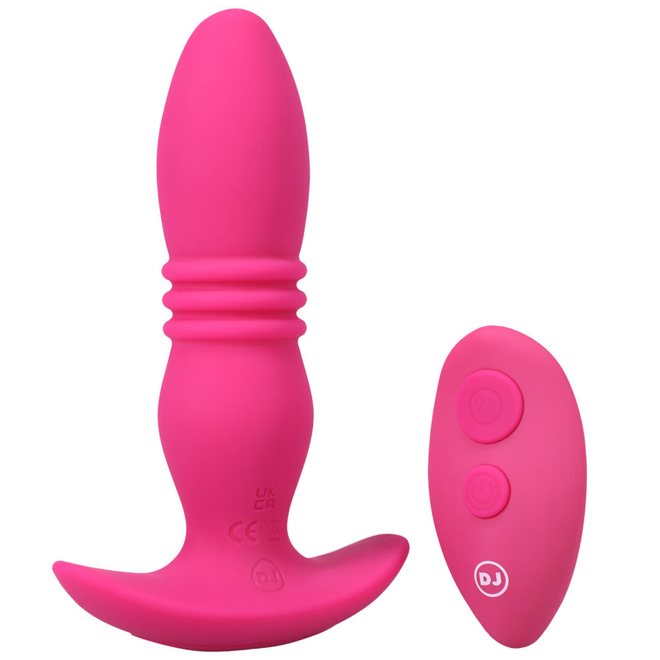 A-Play RISE Rechargeable Silicone Anal Plug with Remote Pink - Zateo Joy