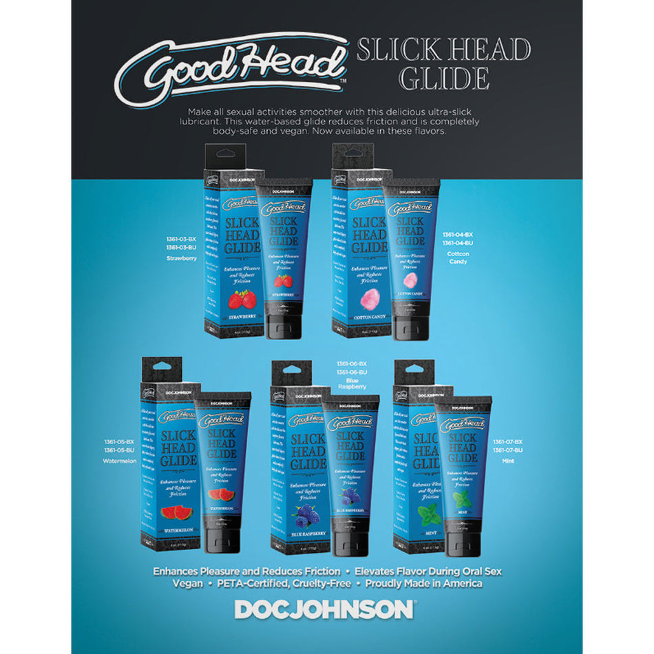 GoodHead Slick Head Glide Cotton Candy 4 oz. Bulk - Zateo Joy