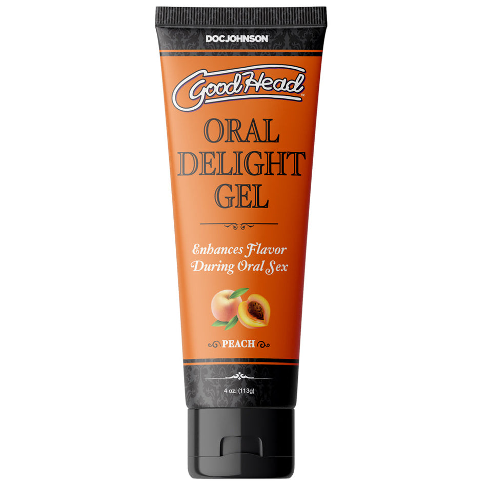 GoodHead Oral Delight Gel Peach 4 oz. - Zateo Joy