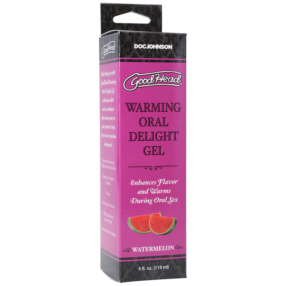 GoodHead Warming Head Oral Delight Gel Watermelon 4 oz. - Zateo Joy