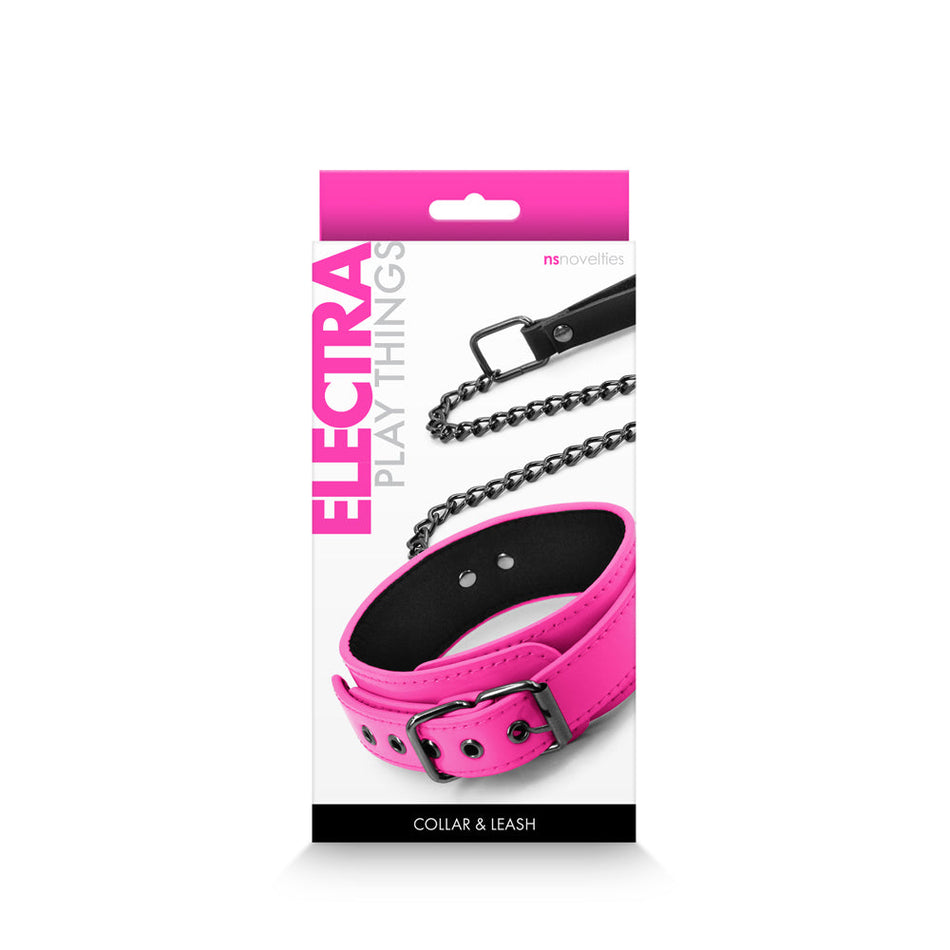 Electra Collar & Leash Pink - Zateo Joy