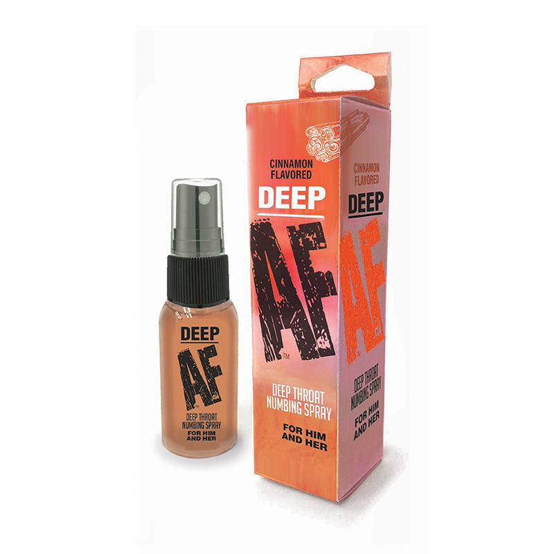 Deep AF Cinnamon Flavored Deep Throat Numbing Spray 1 oz. - Zateo Joy