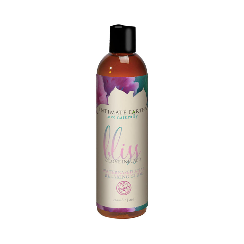 Intimate Earth Bliss Clove Infused Water-Based Anal Relaxing Glide 4 oz. - Zateo Joy
