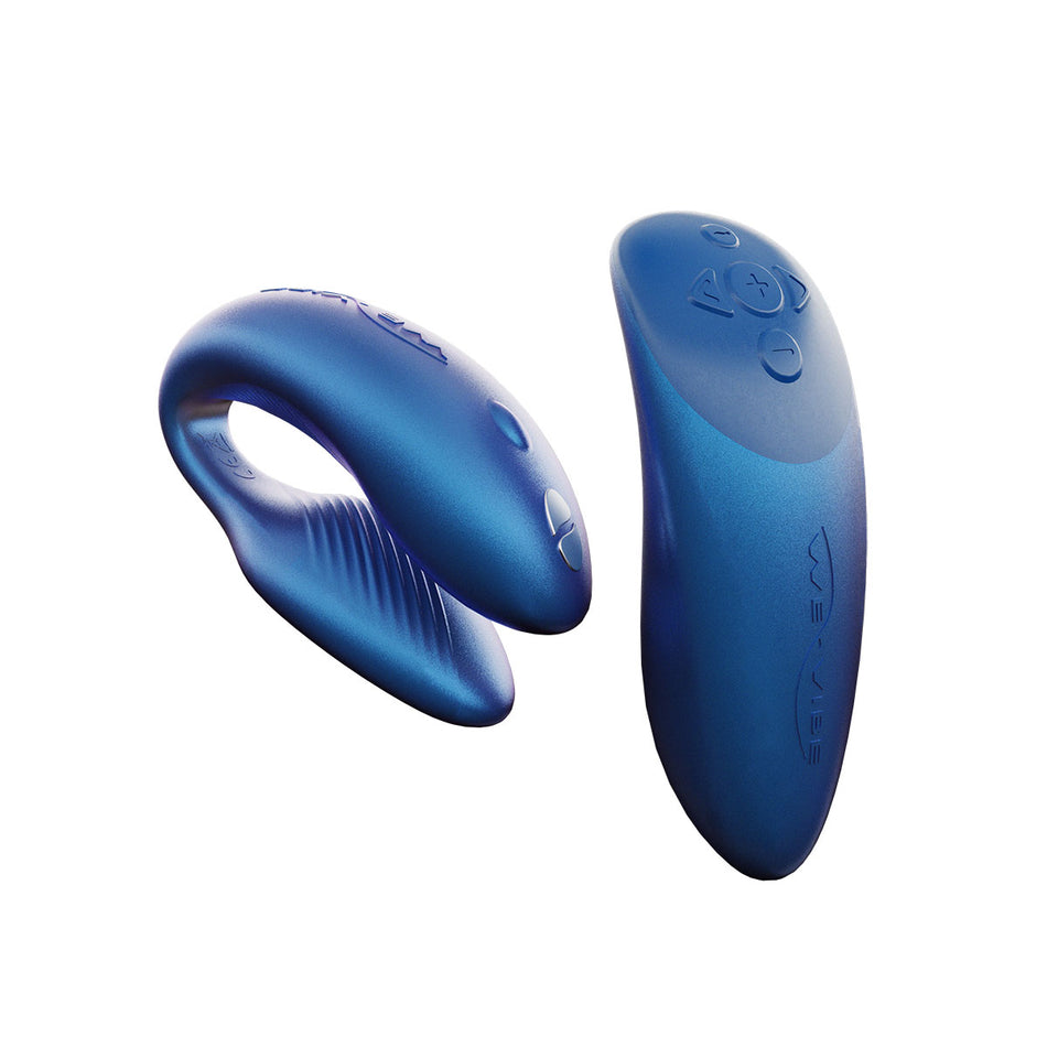 We-Vibe Chorus Rechargeable Remote-Controlled Silicone Couples Vibrator Cosmic Blue - Zateo Joy