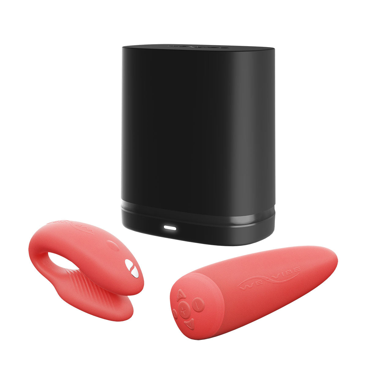 We-Vibe Chorus Rechargeable Remote-Controlled Silicone Couples Vibrator Crave Coral - Zateo Joy