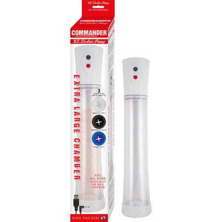 Commander Extra Large Electric Pump White - Zateo Joy