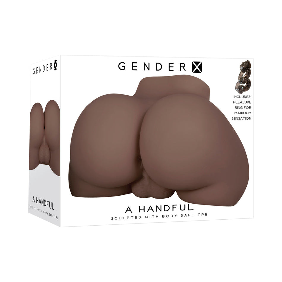 Gender X A Handful Stroker Brown 6lbs - Zateo Joy