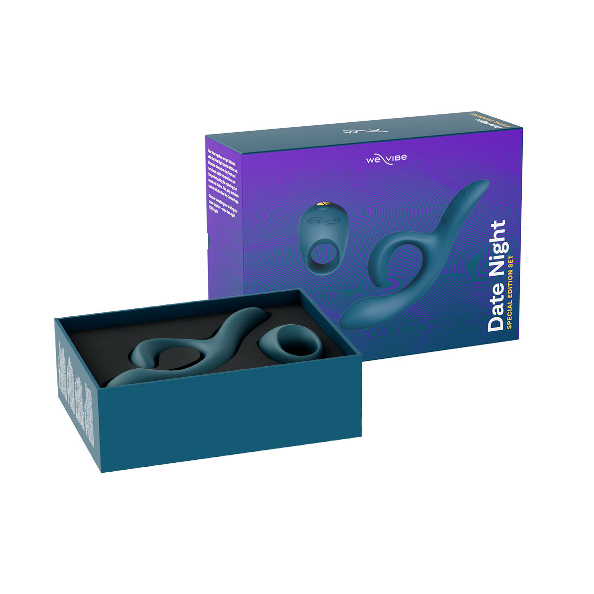 We-Vibe Date Night Special Edition Couple's Vibrator Set (Nova 2 & Pivot) Green Velvet - Zateo Joy