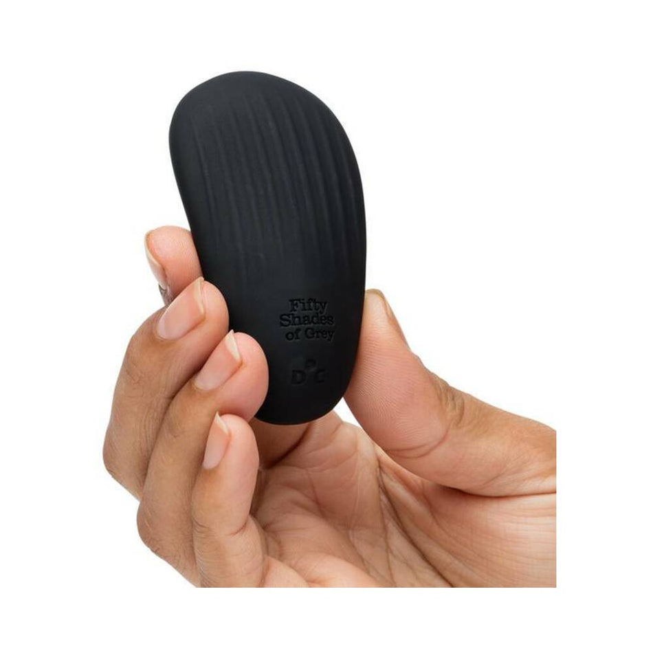 Fifty Shades of Grey Sensation Rechargeable Silicone Clitoral Vibrator Black - Zateo Joy