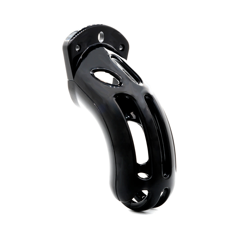 The Curve Black Male Chastity Device - Zateo Joy