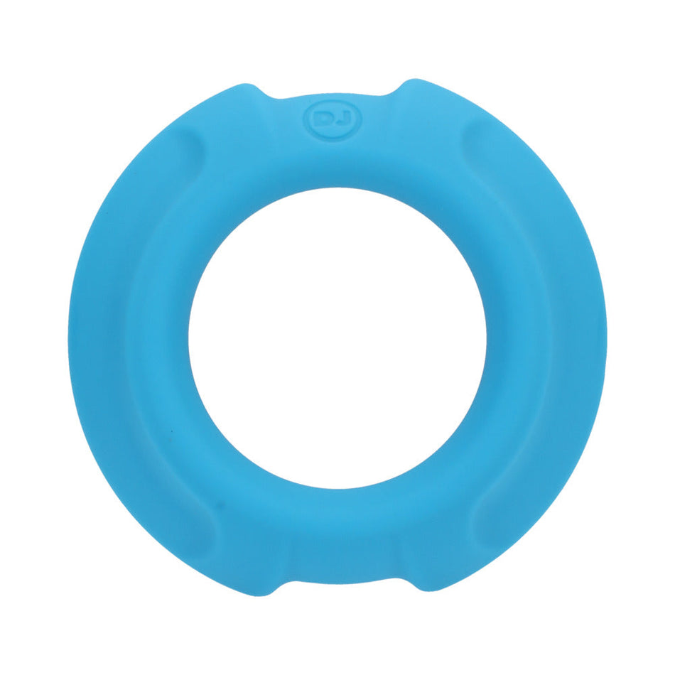 OptiMALE FlexiSteel Silicone, Metal Core Cock Ring 35 mm Blue - Zateo Joy