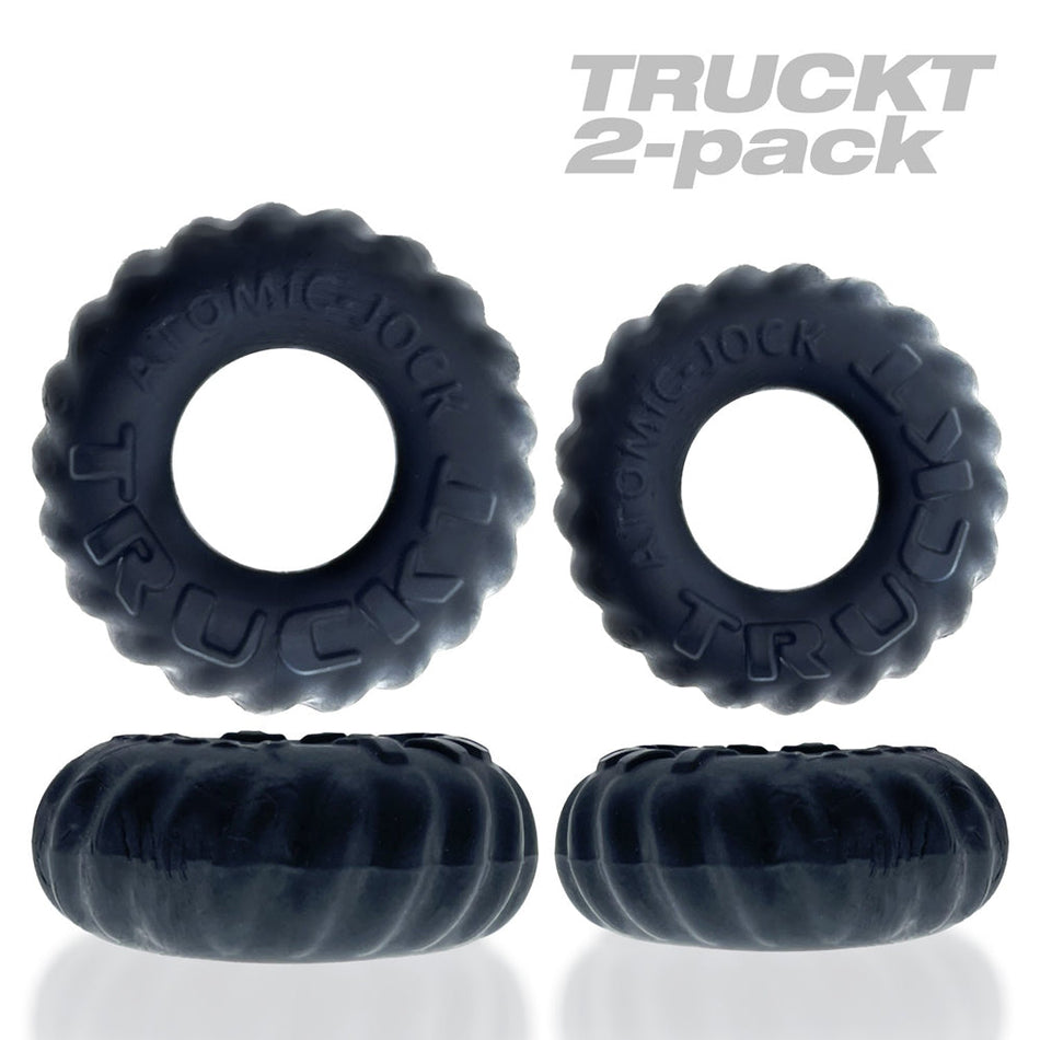 OxBalls Truckt 2-Piece Cockring Plus+Silicone Special Edition Night - Zateo Joy