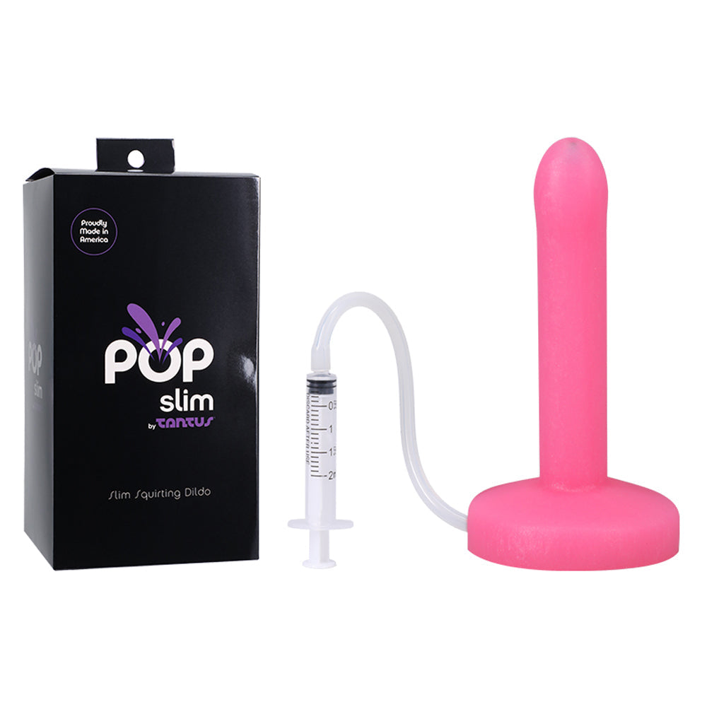 Tantus POP Slim Squirting Dildo Watermelon - Zateo Joy