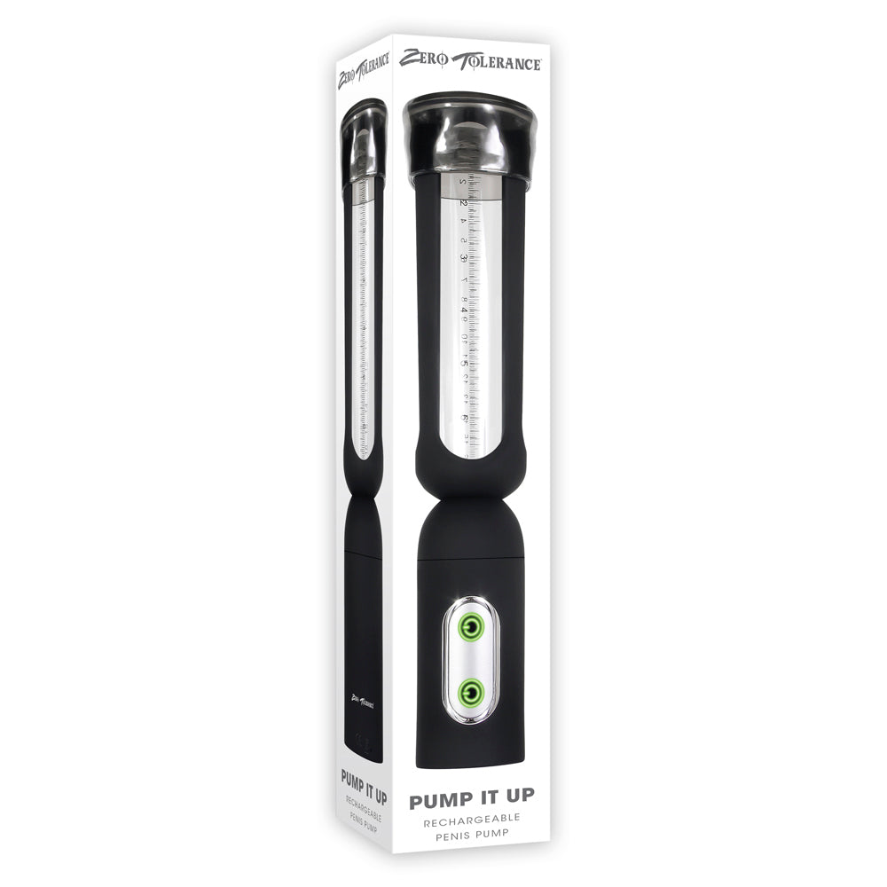 Zero Tolerance Pump It Up Rechargeable Penis Pump Black - Zateo Joy