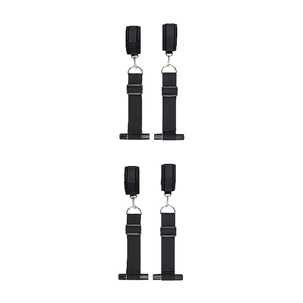 Ouch! Black & White Door Restraint Kit Black - Zateo Joy