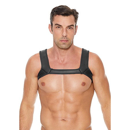 Ouch! Puppy Play Neoprene Harness Black L/XL - Zateo Joy