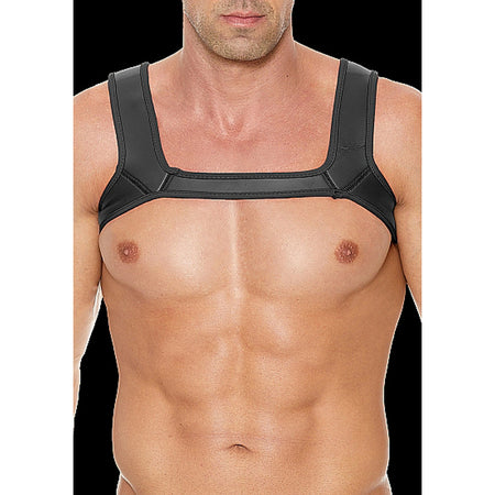 Ouch! Puppy Play Neoprene Harness Black S/M - Zateo Joy