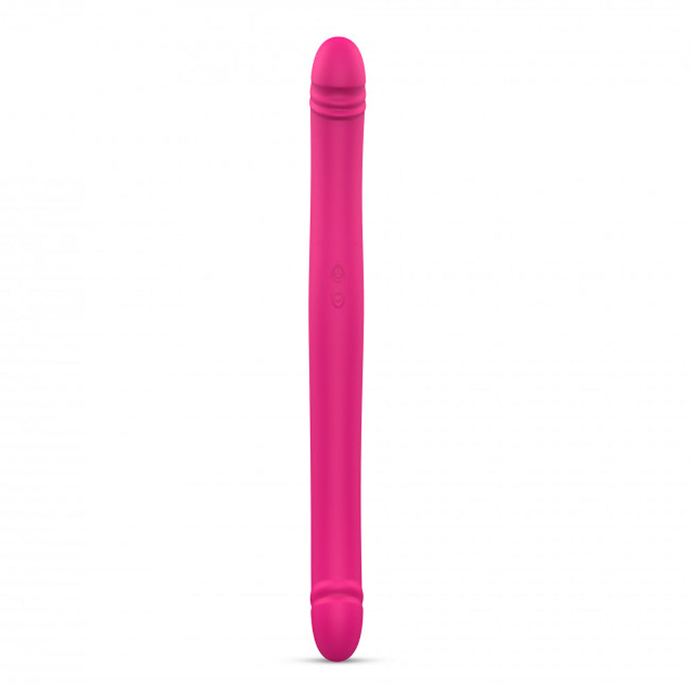 Dorcel Orgasmic Double Do Rechargeable Thrusting & Vibrating Double Dildo Pink - Zateo Joy