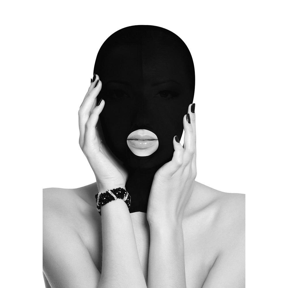 Ouch! Black & White Subversion Mask With Open Mouth And Eye Black - Zateo Joy