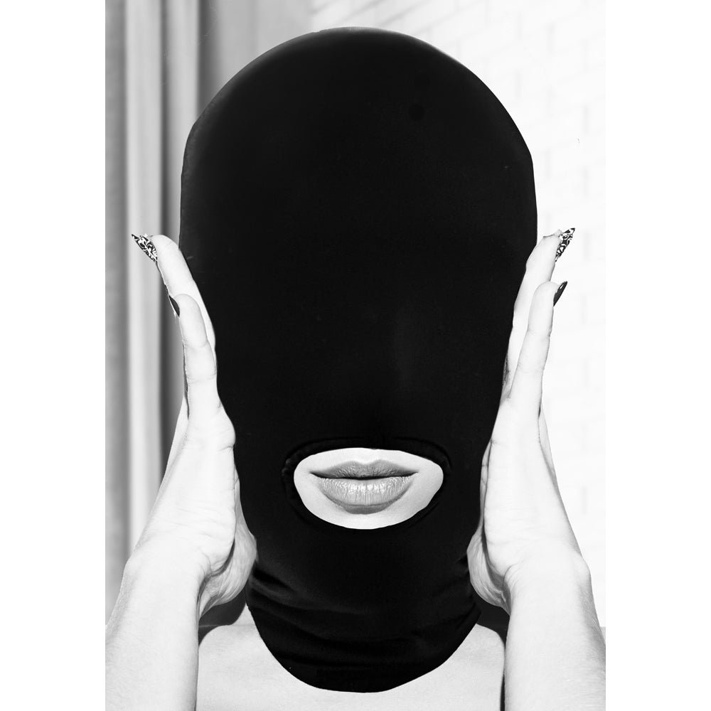 Ouch! Black & White Subversion Mask With Open Mouth And Eye Black - Zateo Joy
