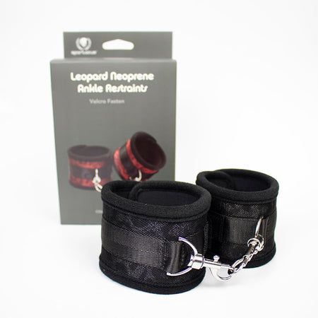 Spartacus Ankle Restraints Neoprene Black - Zateo Joy