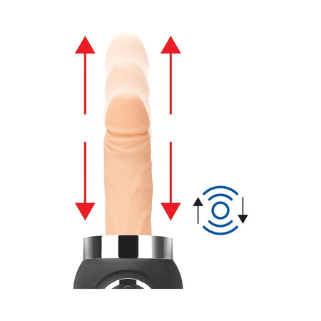 Lux Fetish Rechargeable Thrusting Compact Sex Machine with Remote Control - Zateo Joy