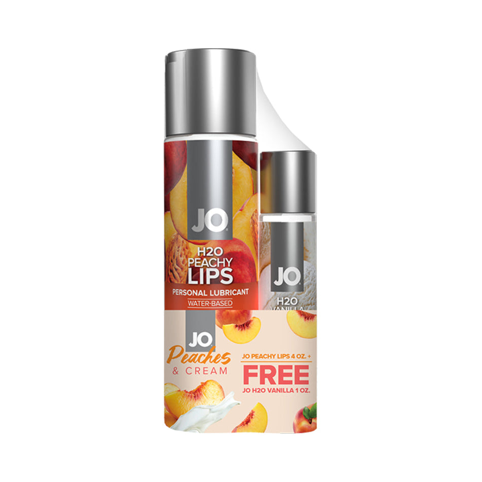 JO H2O Peachy Lips 4 oz. with BONUS H2O Vanilla Cream 1 oz. - Zateo Joy