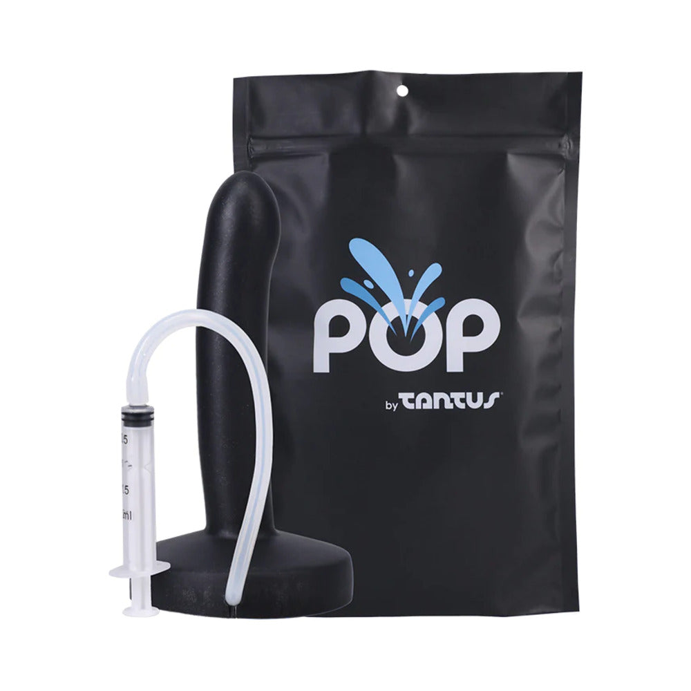 Tantus POP Slim Squirting Dildo Midnight (Bag) - Zateo Joy