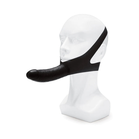 Lux Fetish The Original Facilitator Chin Strap-On Black - Zateo Joy