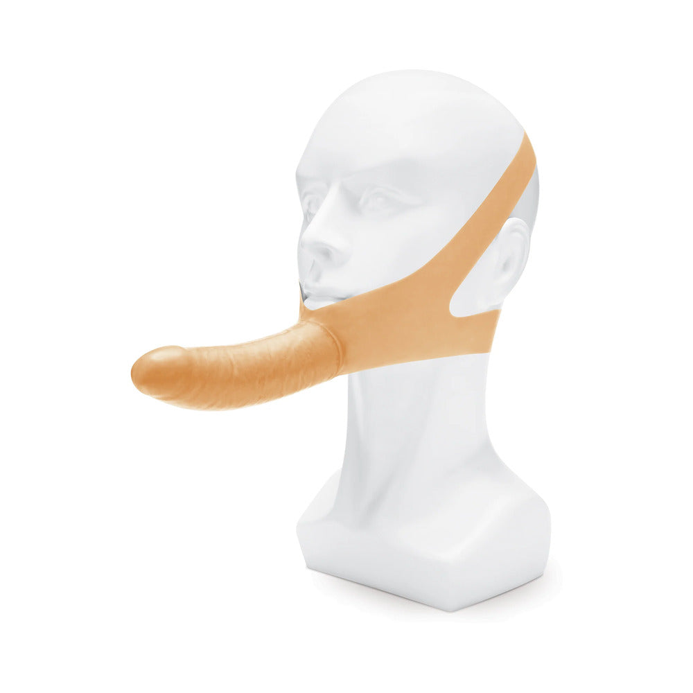 Lux Fetish The Original Facilitator Chin Strap-On Cream - Zateo Joy