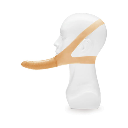 Lux Fetish The Original Facilitator Chin Strap-On Cream - Zateo Joy