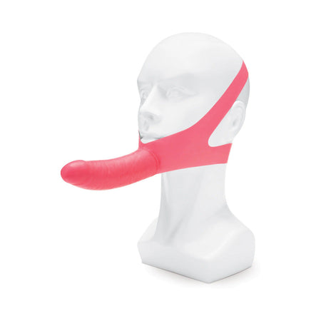 Lux Fetish The Original Facilitator Chin Strap-On Pink - Zateo Joy