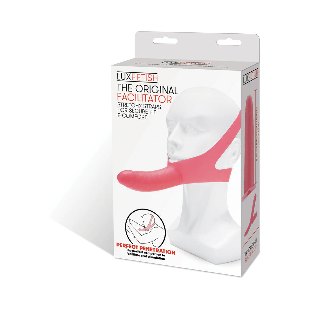 Lux Fetish The Original Facilitator Chin Strap-On Pink - Zateo Joy