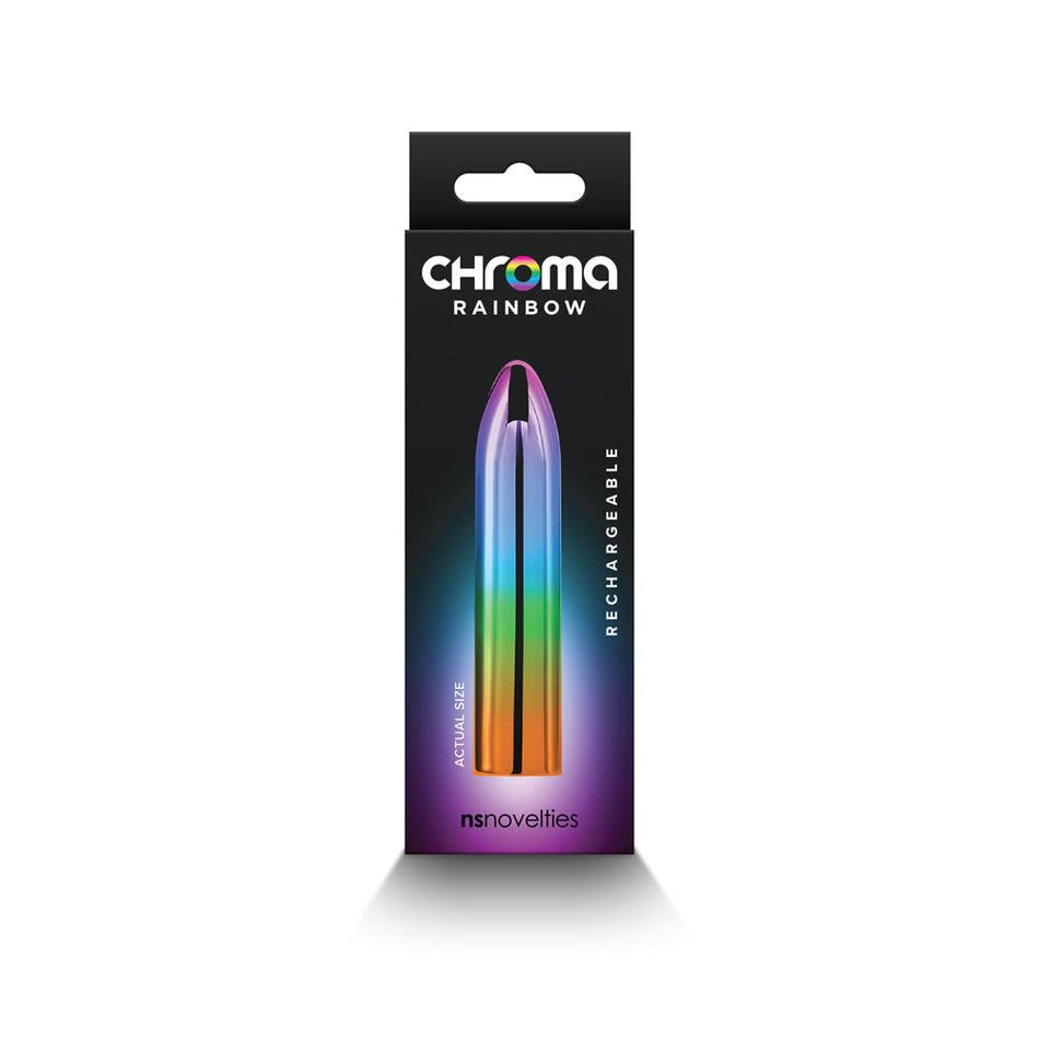 Chroma Rainbow Rechargeable Vibrator Medium - Zateo Joy