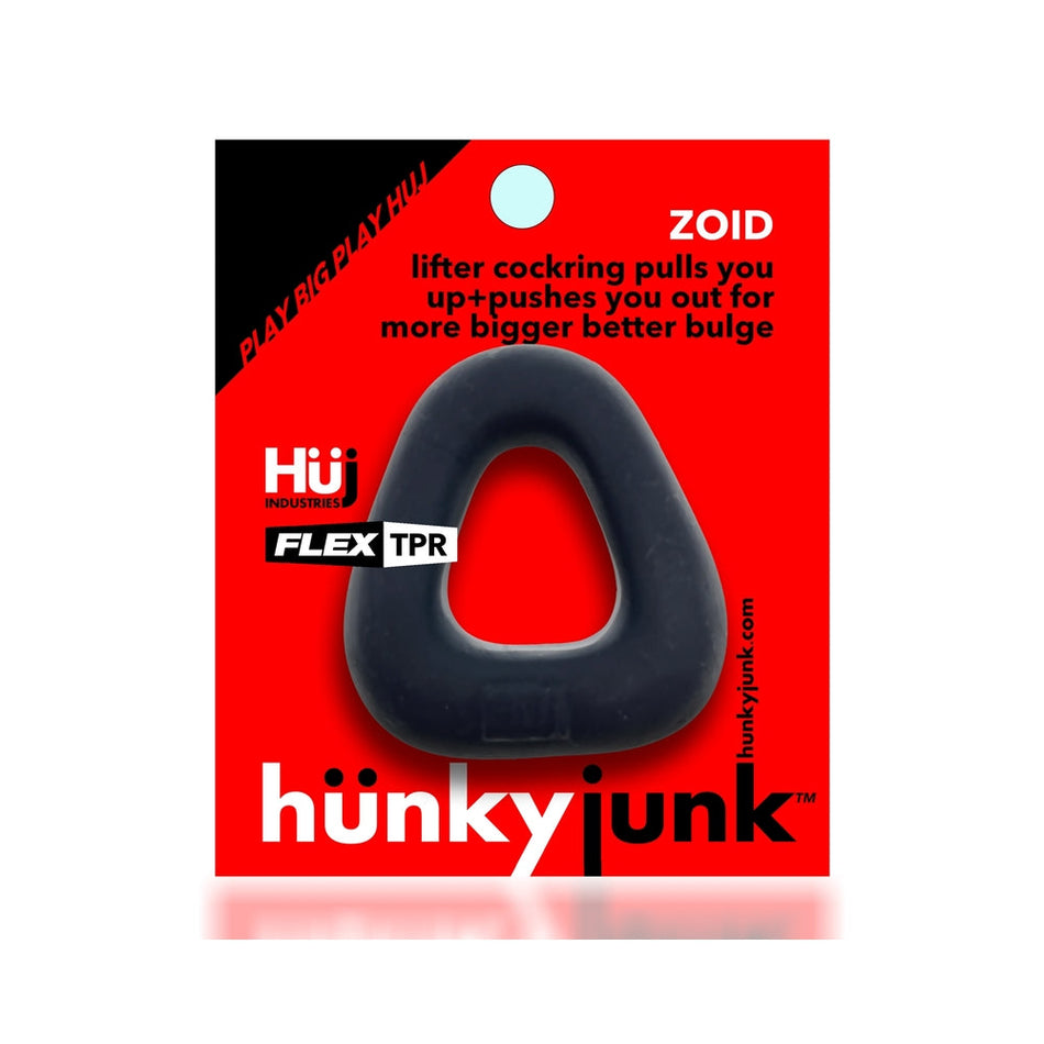 Hunkyjunk Zoid Trapezoid Lifter Cockring Tar Ice - Zateo Joy