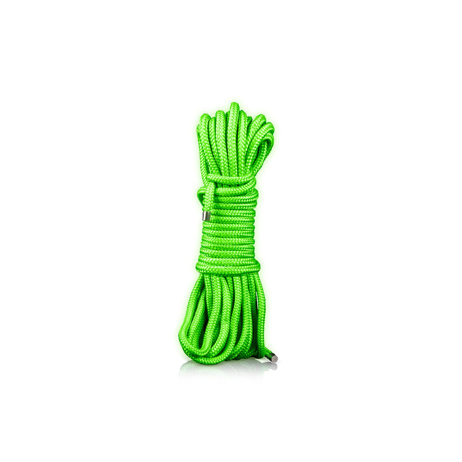 Ouch! Glow in the Dark Rope 10 m / 33 ft. Neon Green - Zateo Joy