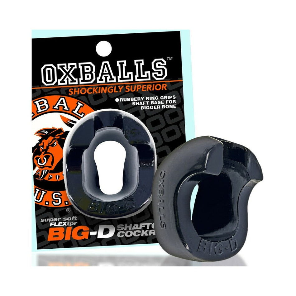 Oxballs Big-D Shaft Grip Cockring Black - Zateo Joy