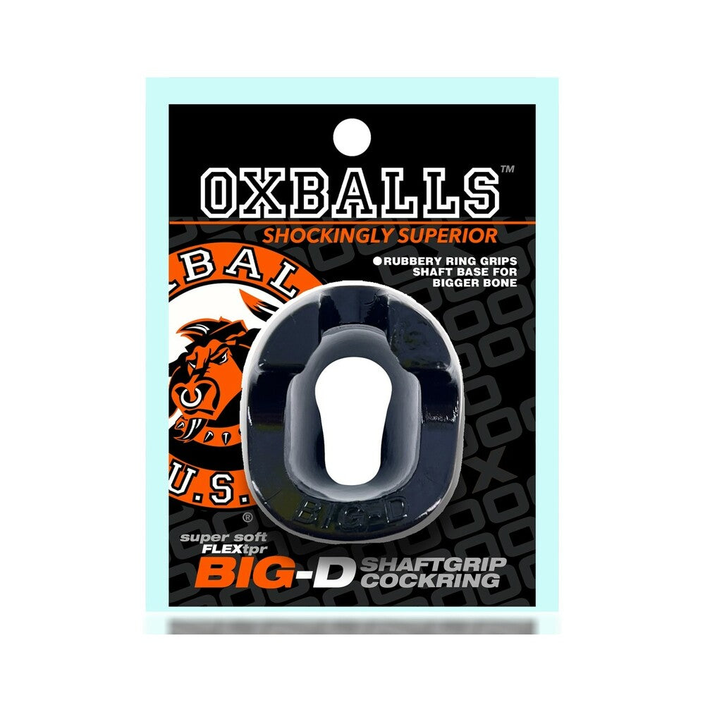 Oxballs Big-D Shaft Grip Cockring Black - Zateo Joy