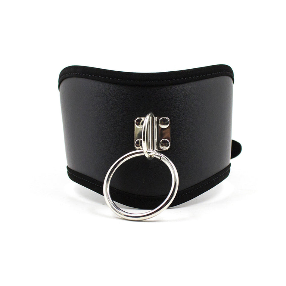 Ple'sur PVC Adjustable Posture Collar With O-Ring Black Bag Packaging - Zateo Joy