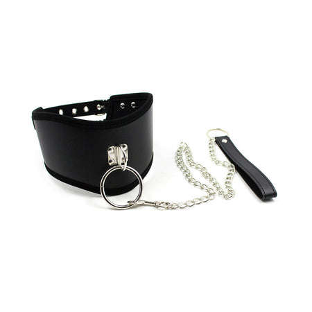 Ple'sur PVC Adjustable Posture Collar With O-Ring Black Bag Packaging - Zateo Joy